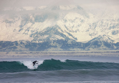 Surfing Yakutat Alaska